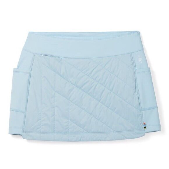 Smartwool Womens Insulated Smartloft 60 Pull-On Skirt Winter Sky Blue Medium New - Picture 2 of 9